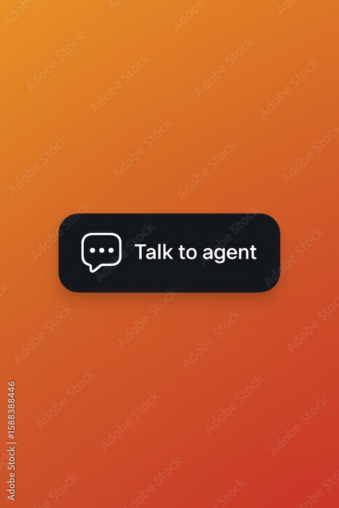 Poster a digital interface, showcasing a user-friendly chat button designed for seamless interaction with a