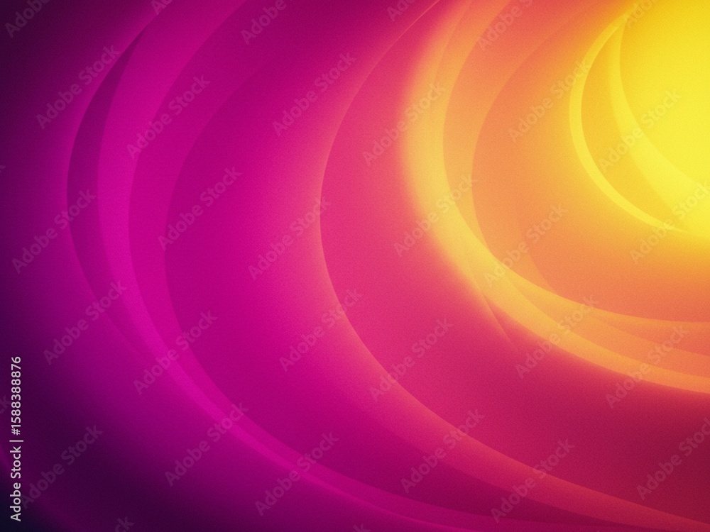Poster abstract gradient background with smooth curves, soft lighting, and color transitions from purple to