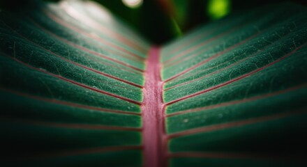 Close-up of a Maranta Leuconeura Leaf