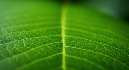 Close-up of a Fresh Green Leaf