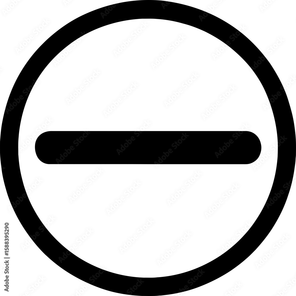 Poster busy status indicator outline icon vector