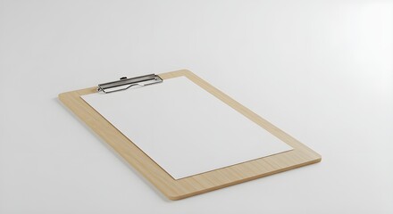 wooden clipboard mockup