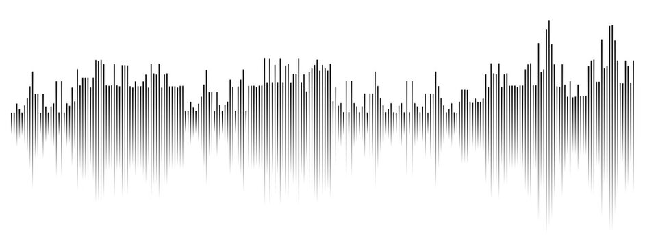 vector illustration of a sound wave