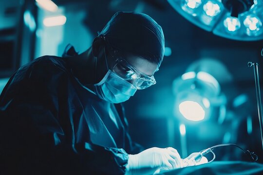 Team of surgeons performing surgery in an operating theater, working together to ensure the best possible outcome for the patient, Generative AI