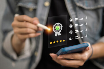 Digital Award and Five Star Quality Certification Interface