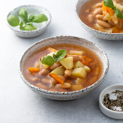 White bean soup with vegetables