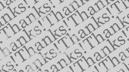 A grunge thank you background. Aged thanks backdrop in grey. A grungy gray thanks wallpaper.