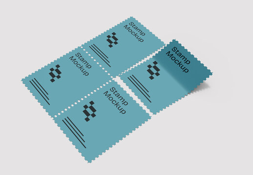 Postage Stamp Mockup