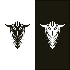 Dragon vector icon illustration