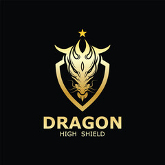 Fototapeta premium Dragon vector icon illustration