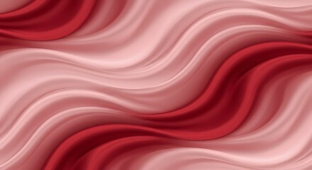 Obraz premium Seamless texture of luxurious satin fabric in a blend of pink and red tones.