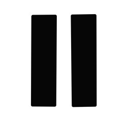 pause vector icon on white background