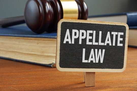 Appellate law in appellate courts is shown as legal concept