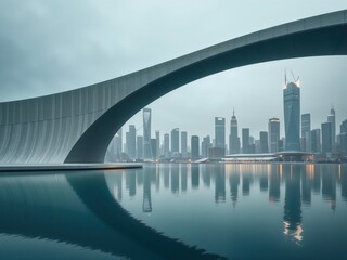 Obraz premium hong kong skyline