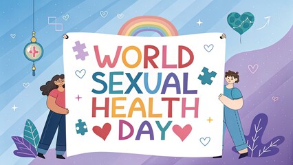 Colorful World Sexual Health Day Celebration Poster