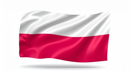 Naklejka premium The national flag of Poland