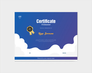 Modern Certificate of Achievement Template | Editable AI Design

