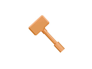 sledge hammer icon 3d illustration render