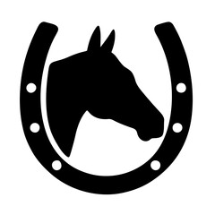  horse head shoe icon