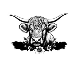 bull head vector 
