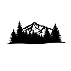 mountain landscape vector illustration