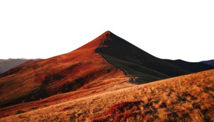 mountain peak isolated on transparent background