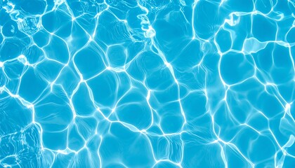 Rippled blue water surface with sunlight reflections