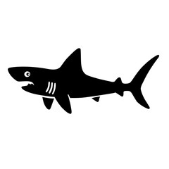 shark isolated on white