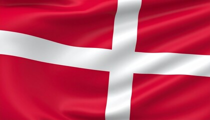 Fototapeta premium The national flag of Denmark