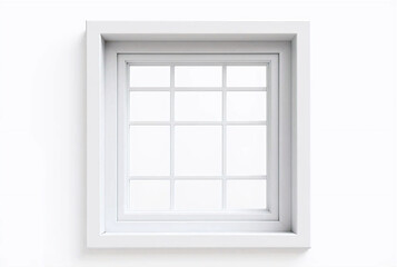 Obraz premium Contemporary square window with grid lines