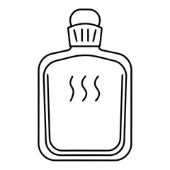 Classic Hot Water Bottle Medical Illustration