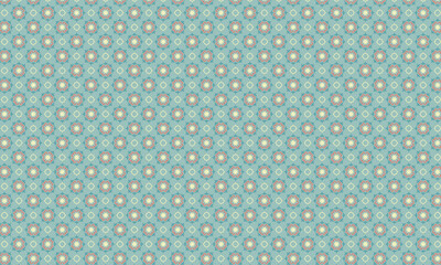 Traditional Mexican Seamless Pattern with Floral and Geometric Motifs