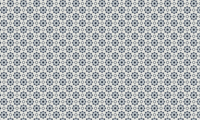 Traditional Mexican Seamless Pattern with Floral and Geometric Motifs