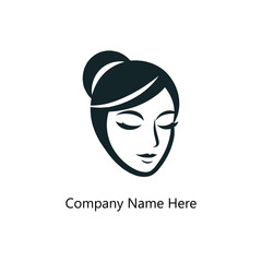 Spa logo simple Woman face logo icon vector Woman face logo	
