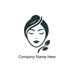 Spa logo simple Woman face logo icon vector Woman face logo	