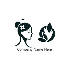 Spa logo simple Woman face logo icon vector Woman face logo	