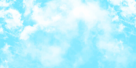 Blue sky with white cloud Vector cartoon nature background The clouds should have a painterly or watercolor effect