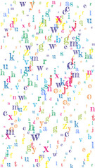 School notebook cover. Colorful childish floating