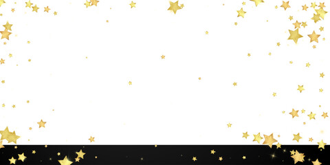Magic stars vector overlay.  Gold stars scattered