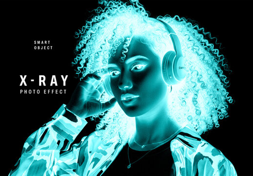 Digital X-ray Photoshop Photo Effect