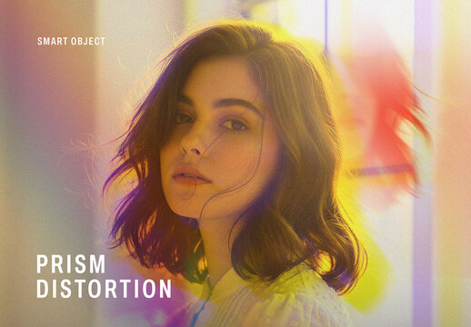 Prism Distortion Photo Effect