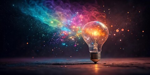 Light bulb idea creative concept innovation inspiration