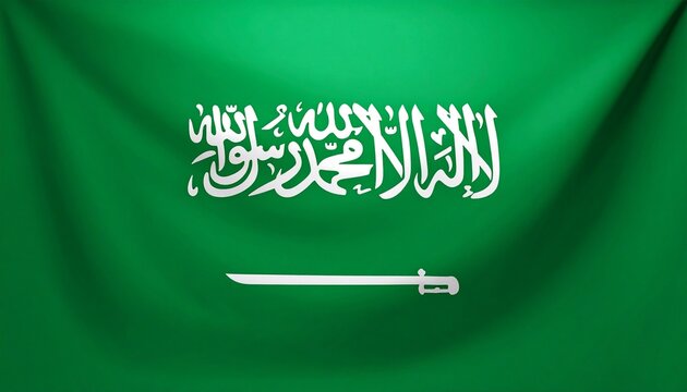 The national flag of Saudi Arabia