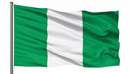 Obraz premium The national flag of Nigeria