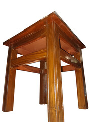 A simple wooden stool with a classic design.
Its color is a warm brown, giving it a natural and...