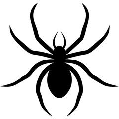 Spider Silhouette Vector Design