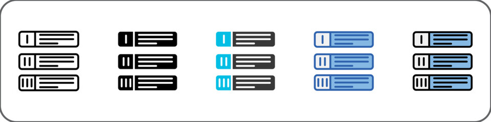 Prioritization Icon Pack Multistyle Illustration