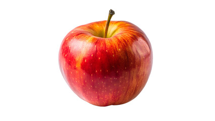Photo of red apple isolated on transparent background