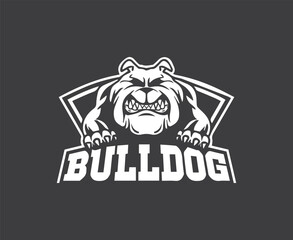 Roaring Bulldog Mascot Logo