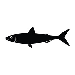 Obraz premium sardine fish vector illustration, isolated white background